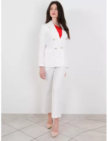 Pantaloni eleganti bianchi sale