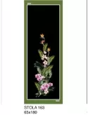Sciarpa chiffon di pura seta orchidee fucsia e arancio Piero Moretti