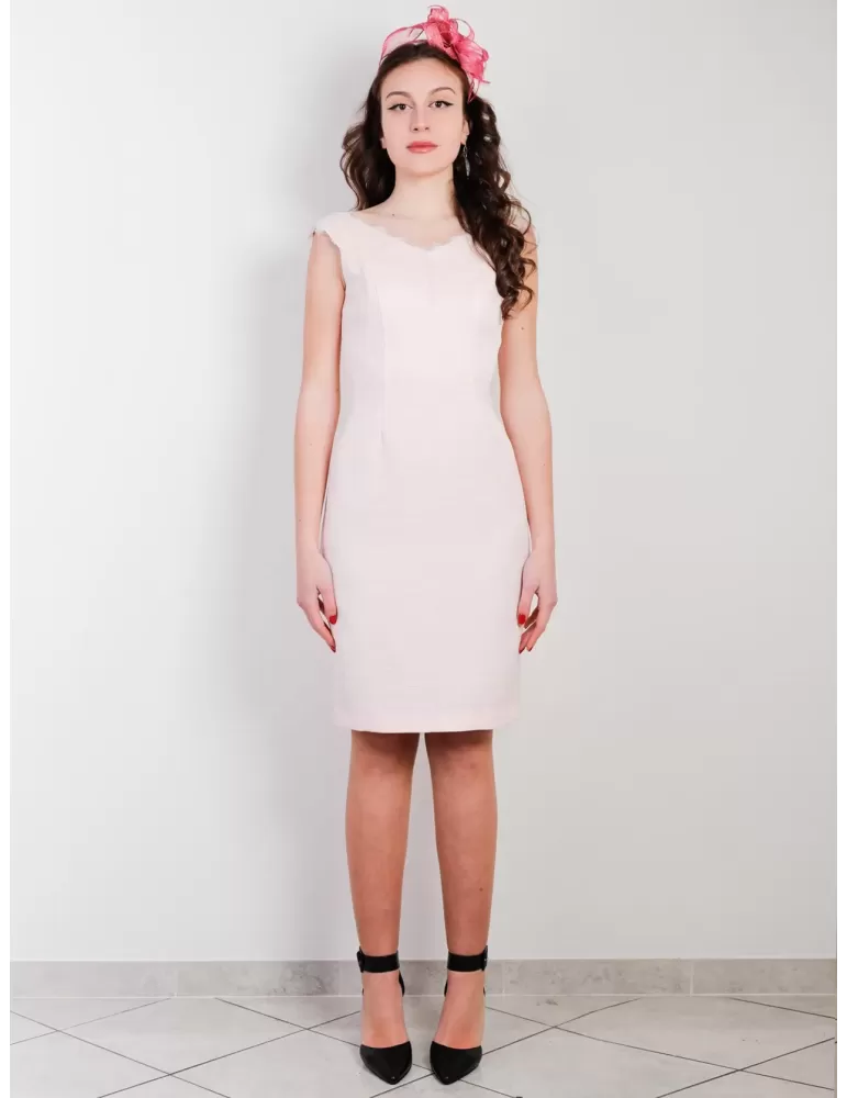 Abito seta righe lurex e giacca blu Sonia Pena 11200043