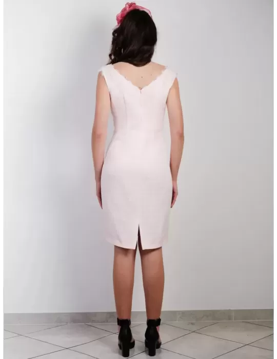 Abito seta righe lurex e giacca blu Sonia Pena 11200043