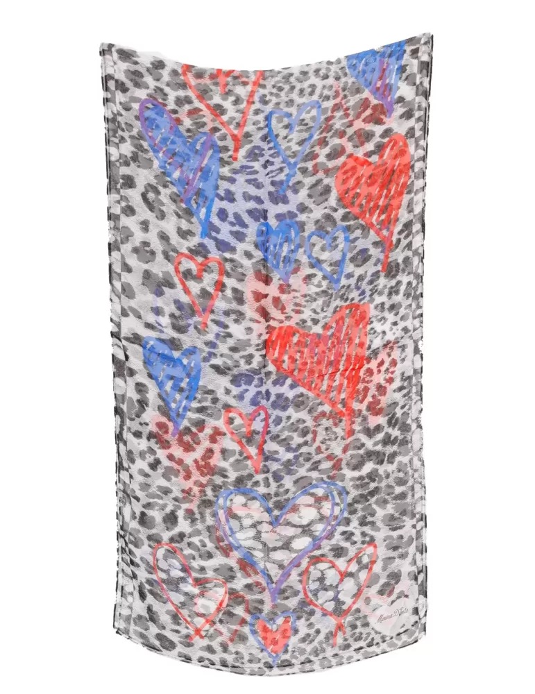 Marina D'este luxury chiffon silk scarf