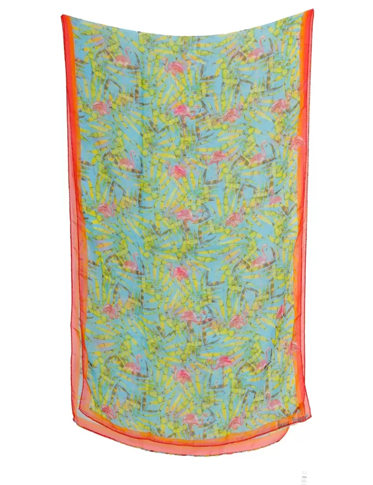 Laura Biagiotti | Buy online green tropical printed silk scarf